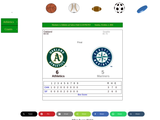 2016athletics2ndhalf screenshot