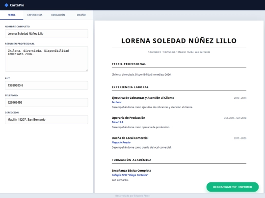 Lorena screenshot
