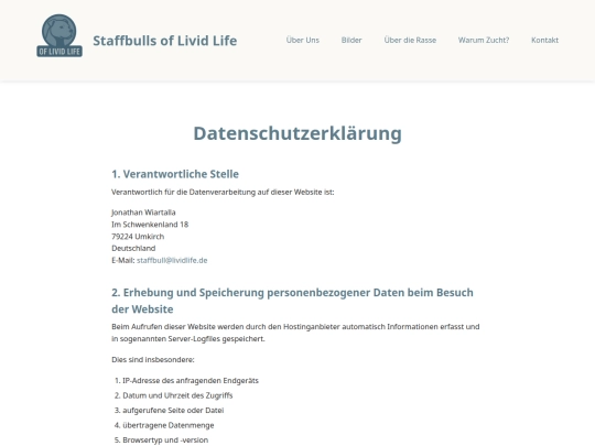 datenschutz screenshot