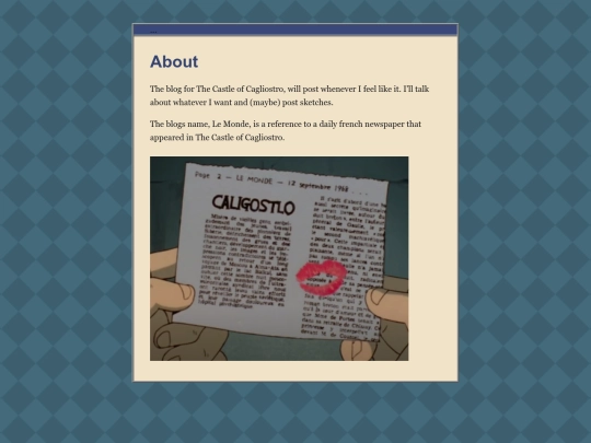 blog/about screenshot