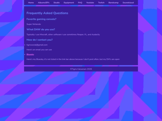 FAQ screenshot