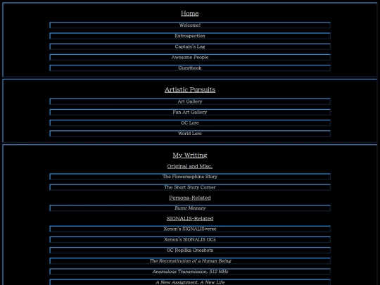 menu screenshot