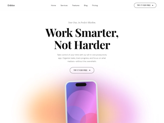 Porfolio/enblox-landing screenshot
