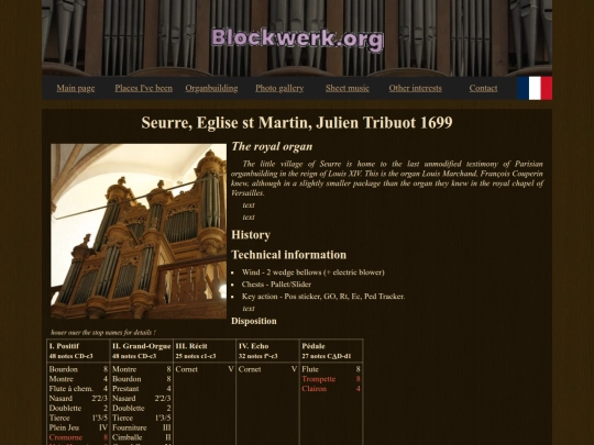 en/organs/seurre screenshot