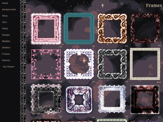 *Pages/frames screenshot