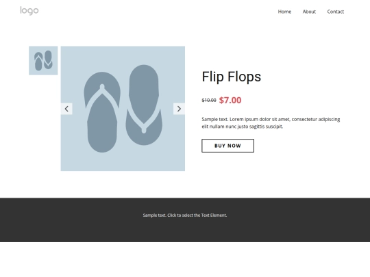 Site2/products/flip-flops screenshot