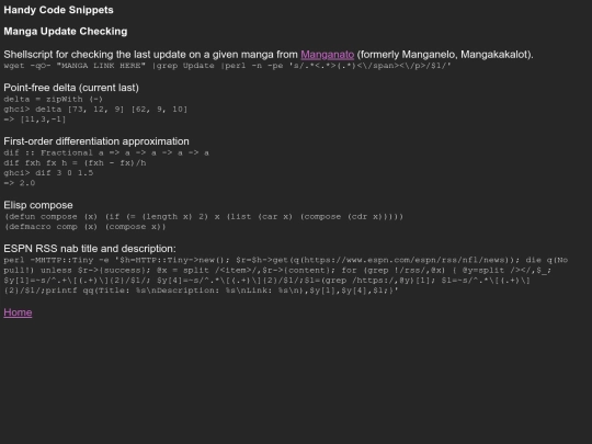 code-snippets screenshot