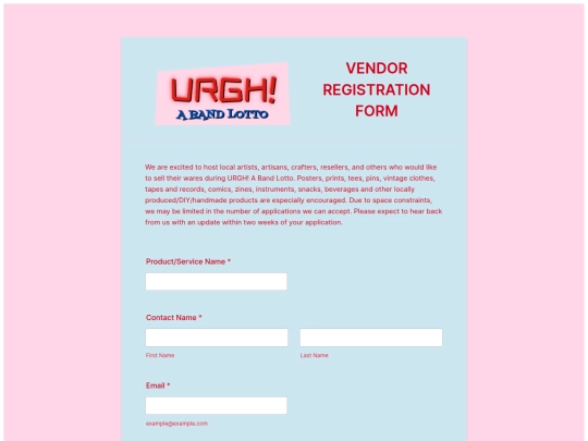 vendor-registration screenshot