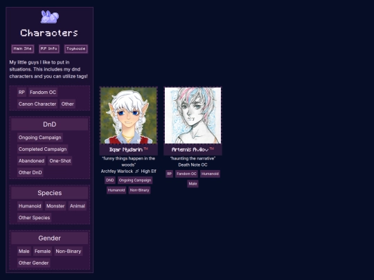 characters screenshot