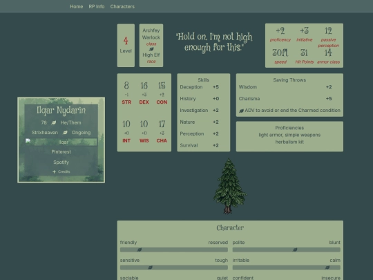 characters/ilqar screenshot