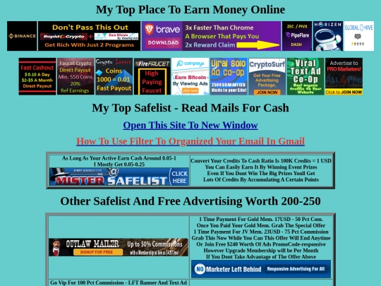 Sites/Safelist screenshot
