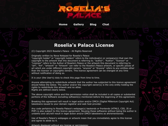 license screenshot