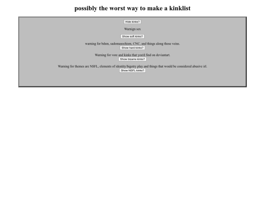 18 /kinklist screenshot