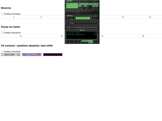 testwebamp screenshot