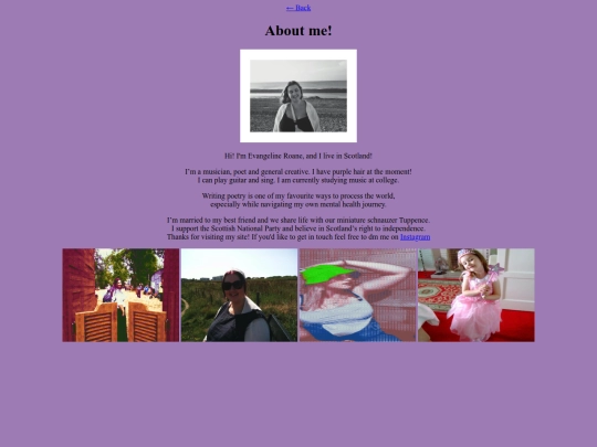 aboutme screenshot