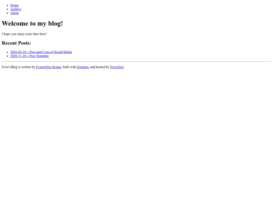 blog screenshot