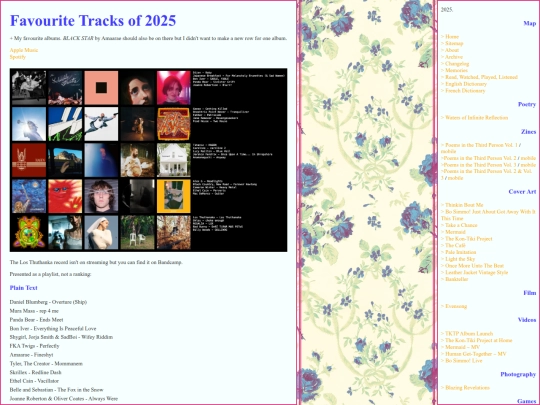 playlists/favouritetracks2025 screenshot