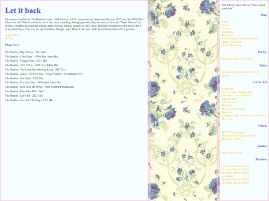playlists/letitback screenshot