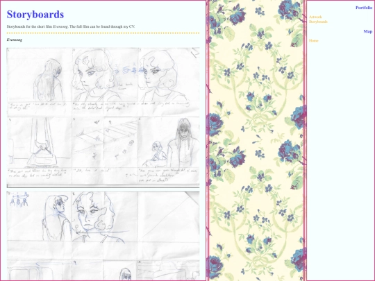 portfolio/storyboardevensong screenshot