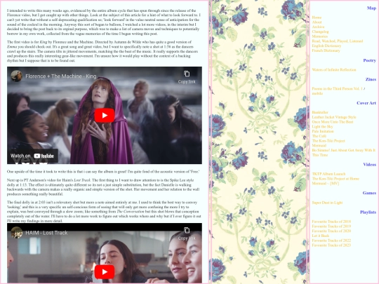 posts/2022-05-21-A-Few-Thoughts-On-Some-Music-Videos screenshot