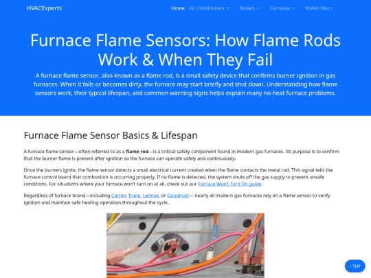 furnace-flame-sensor-problems screenshot
