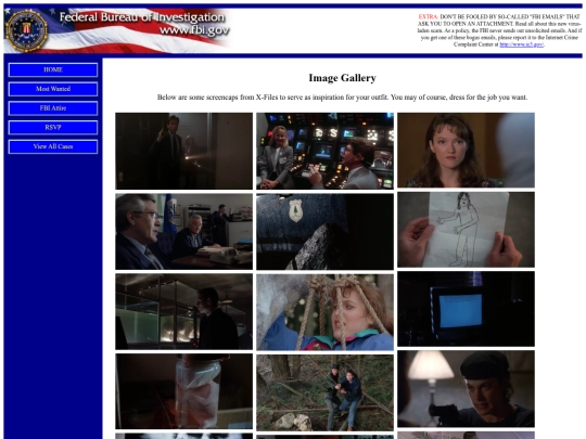 xfiles-attire screenshot