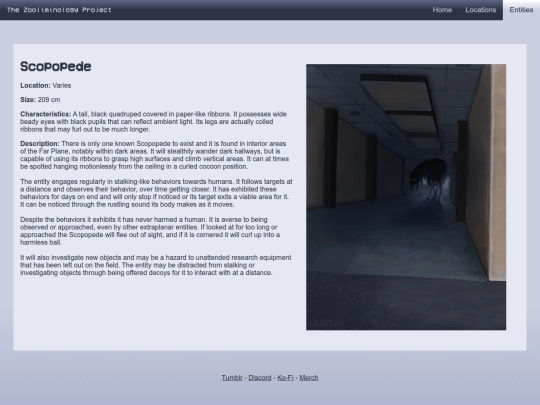 entities/scopopede screenshot