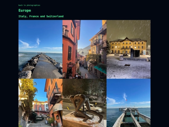 photography/albums/europe screenshot