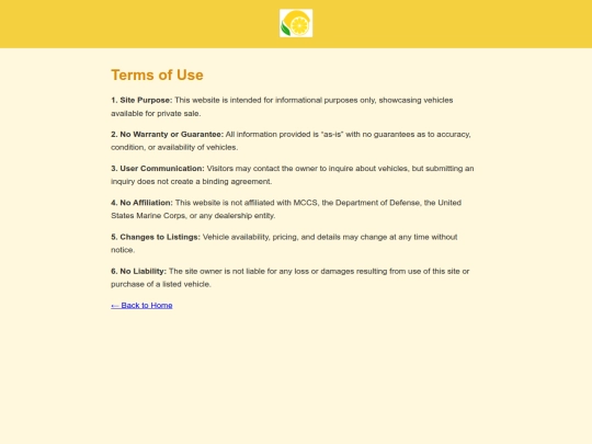terms screenshot
