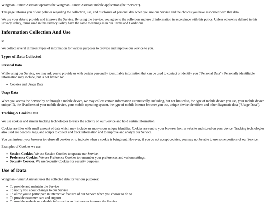 policy screenshot