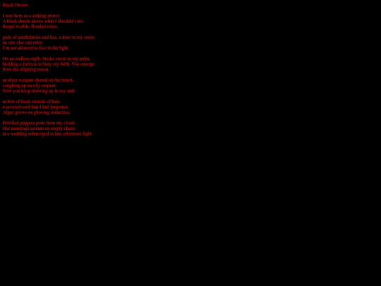 poems/blackdream screenshot
