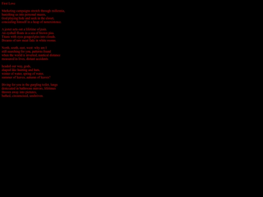 poems/firstlove screenshot