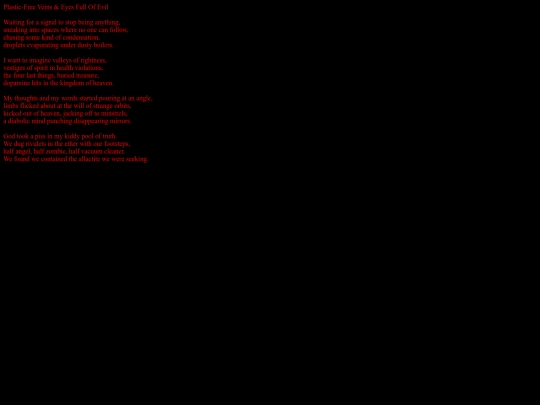 poems/plasticfreeveinseyesfullofevil screenshot