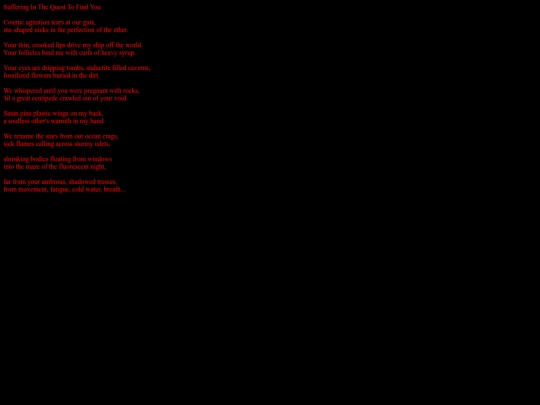 poems/sufferinginthequesttofindyou screenshot