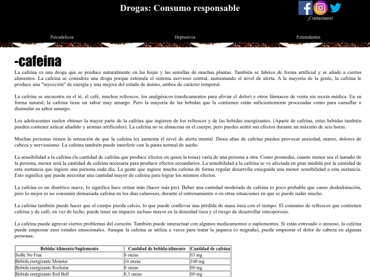 cafeina screenshot