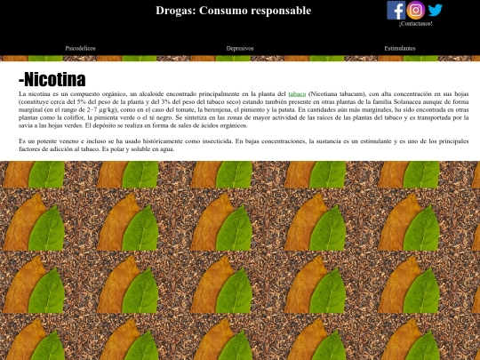 nicotina screenshot