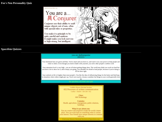quizes screenshot