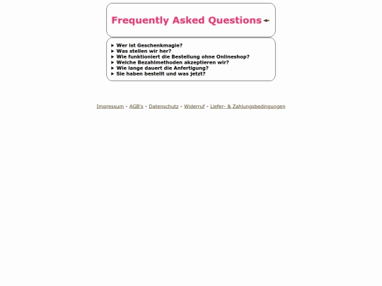 faq screenshot