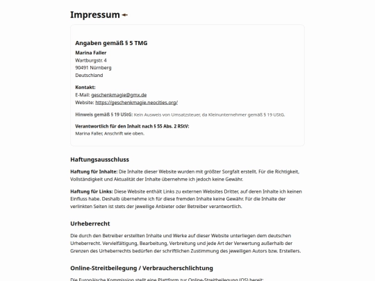 impressum screenshot