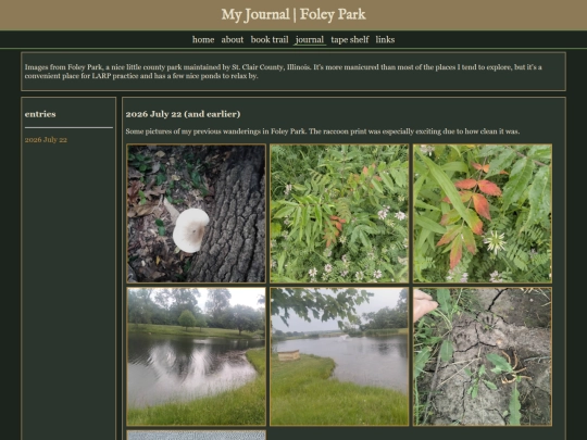 journal/foleypark screenshot