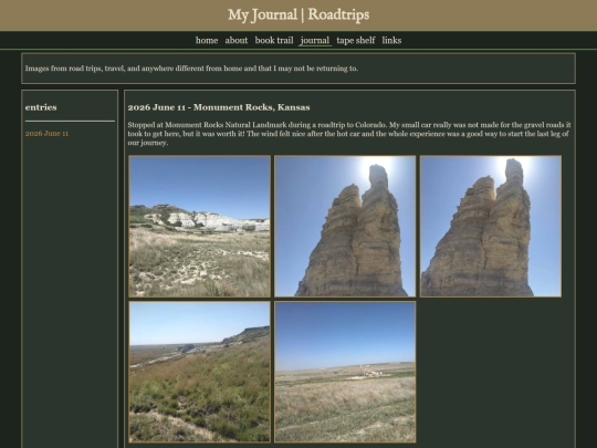 journal/roadtrips screenshot