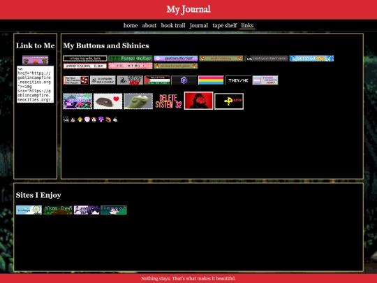 links screenshot