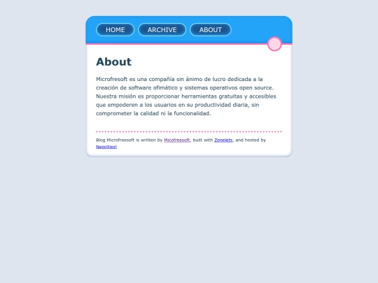 blog/about screenshot