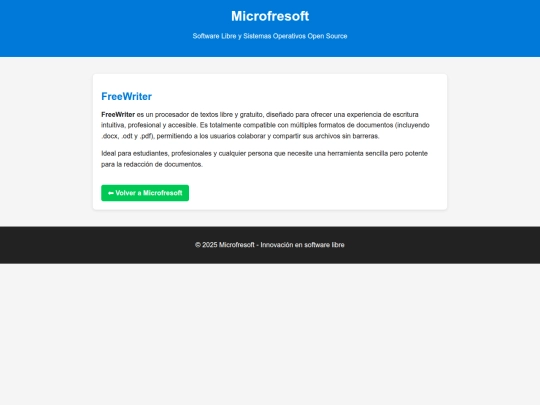microfreesoft/freewriter screenshot