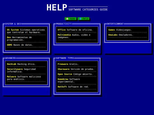 vetusware/help screenshot