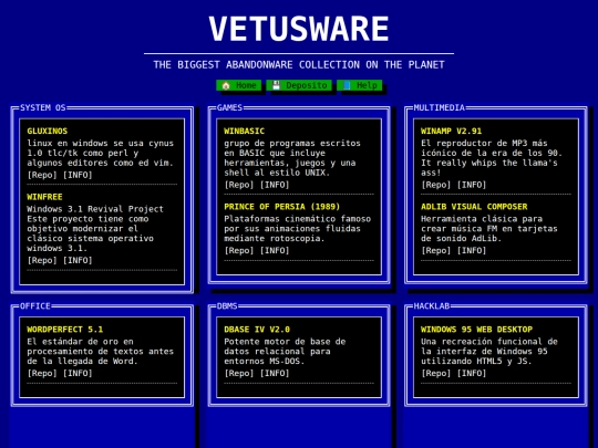vetusware screenshot
