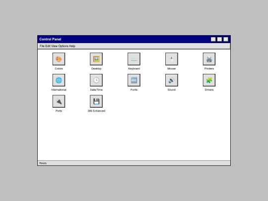 win31/programs/Controlpanel screenshot