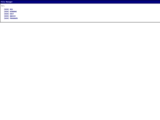 win31/programs/fileman screenshot