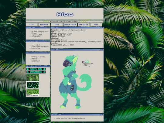 ocs/aloe screenshot