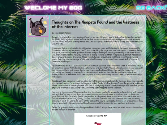 posts/neopetspound screenshot